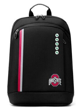 SOAR Ohio State Buckeyes Collegiate 14 Inch Premium Laptop Backpack Black